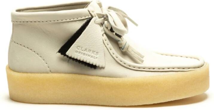 Clarks Stijlvolle witte laarzen Wit Dames