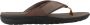 Clarks Stijlvolle Zomer Flip Flops Brown Heren - Thumbnail 1