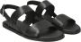 Clarks Stijlvolle zwarte leren sandalen Zwart Dames - Thumbnail 2