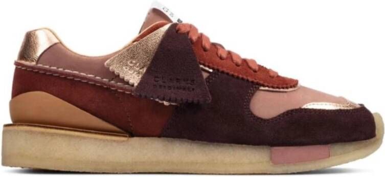 Clarks Suède bovenwerk met sleehak Pink Dames