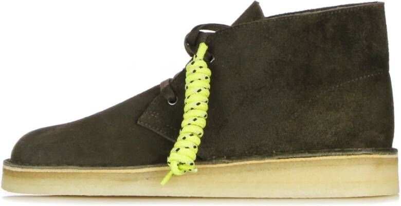 Clarks Suede Heren Moccasin Schoen Green Heren