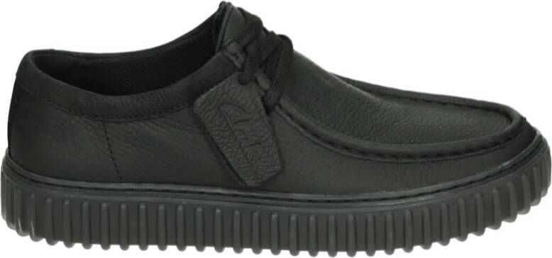 Clarks Torhill LO Casual Schoenen Zwart Leer