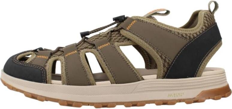 Clarks Trek Wave Platte Sandalen Green Heren