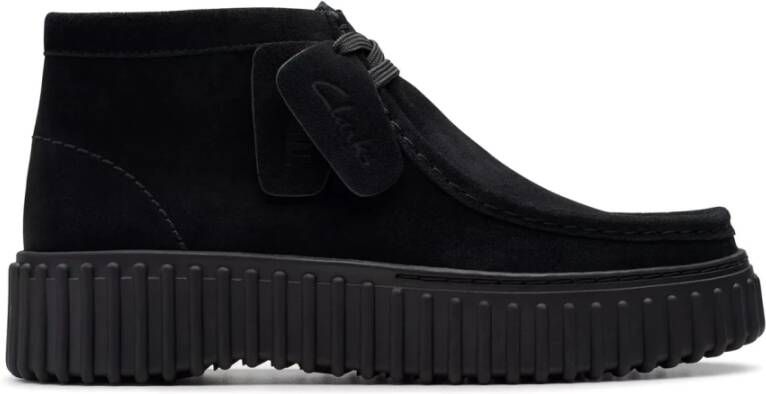 Clarks Vintage-geïnspireerde Torhill Moss schoen Black Dames