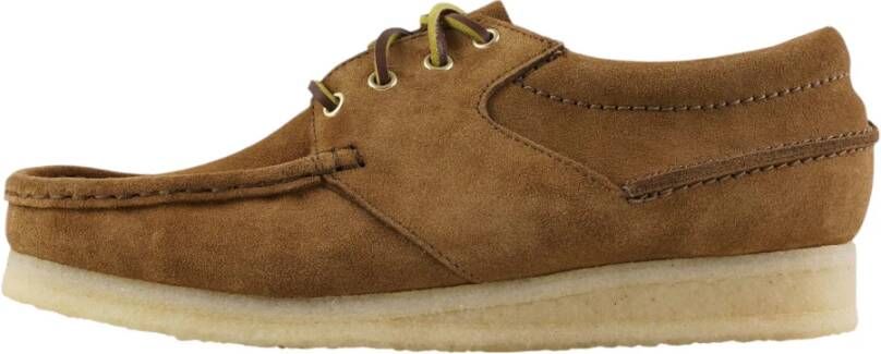 Clarks Wallabee Boat Camoscio Veterschoenen