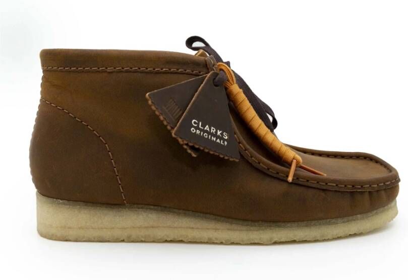 Clarks Originals Wallabee Boot Bijenwas Leer Brown Heren - Foto 2