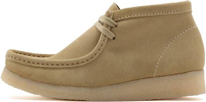 Clarks Wallabee Laars Beige Dames