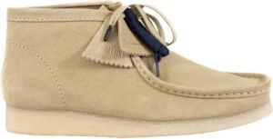 Clarks Wallabee Lace Up Boots Beige Heren