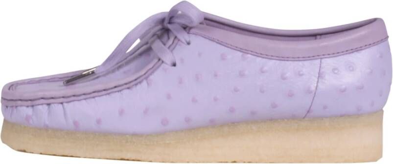 Clarks Wallabee Sneakers Paars Dames