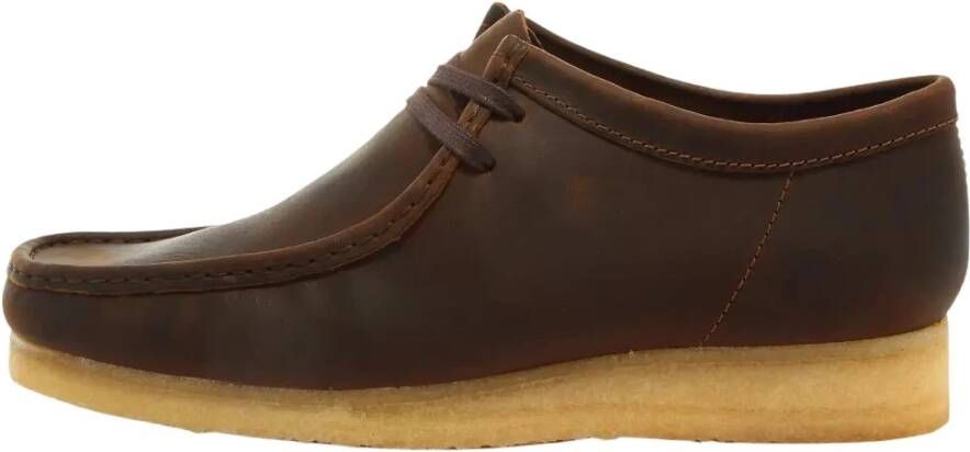 Clarks WallabeeEVO Heren Veterschoenen Leer Bruin