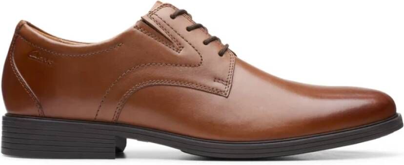 Clarks 'Whiddon Plain' Veterschoen Bruin