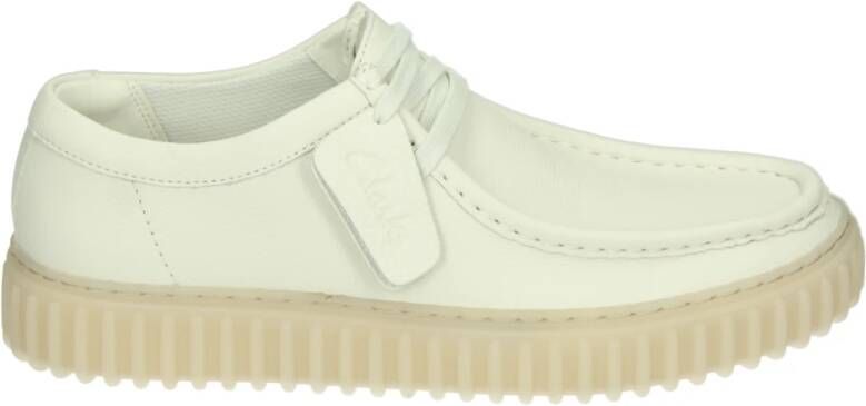 Clarks TORHILL LO Vrije tijdsschoenenHeren veterschoenHeren sneakersCasual Wit beige