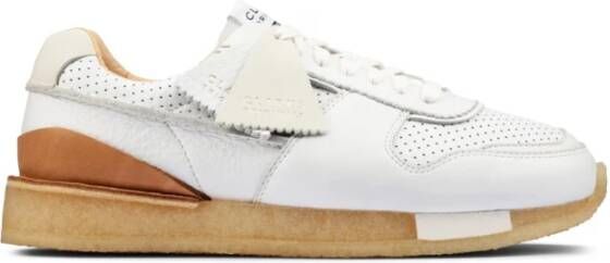 Clarks Low-Top Sneakers Torrun Leather Sneakers in wit - Foto 2