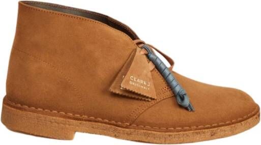 CLARKS ORIGINALS Clarks Boots Heren Desert Boot Heren Suède Cognac - Foto 9