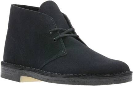 Clarks Desert Black Lace-Up Boots
