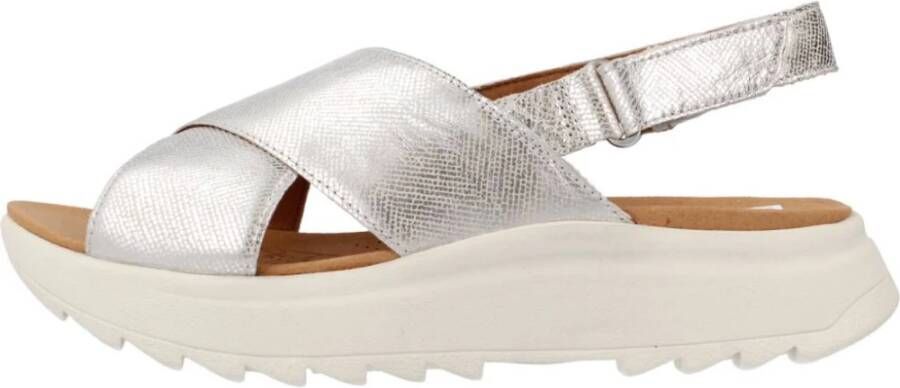 Clarks Zomer Platte Sandalen Vrouwen Gray Dames
