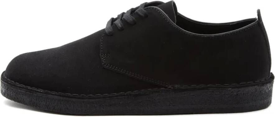 Clarks Zwart Suède Coal London Zwart Heren