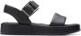 Clarks Zwarte Band Platte Sandalen Vrouwen Black Dames - Thumbnail 1
