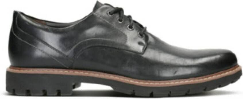 Clarks Zwarte Heren Veterschoenen voor Comfort