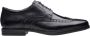 Clarks Zwarte Leren Brogue Schoenen Black Heren - Thumbnail 1