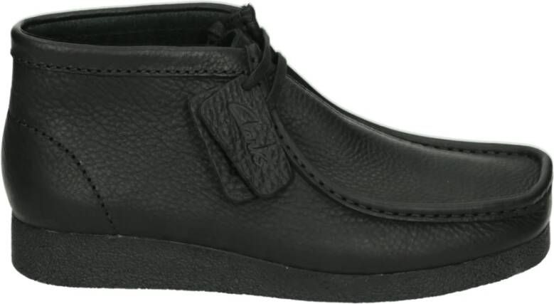 Clarks Zwarte leren casual mid-top laars