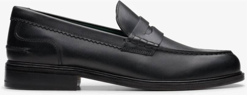 Clarks Zwarte Leren Loafers Stijlvolle Herenschoenen - Foto 3