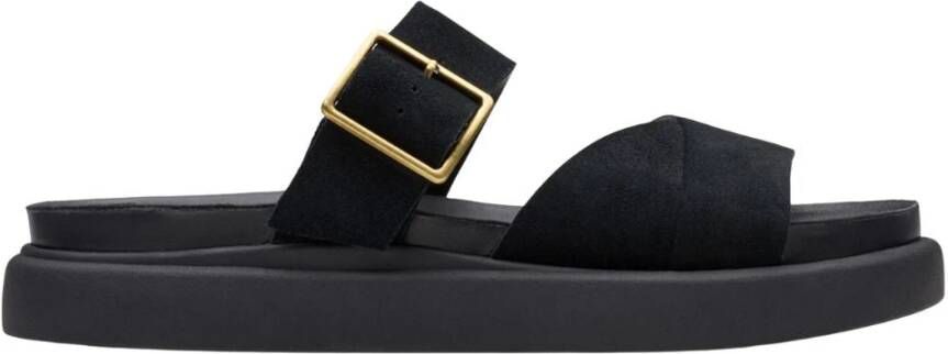 Clarks Zwarte Muilezel Sandaal