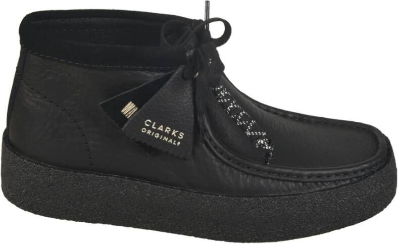 Clarks Zwarte platte schoenen Black Heren