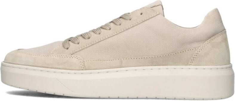 Clay Enzo Sneakers Heren Leren Sneaker Beige - Foto 2