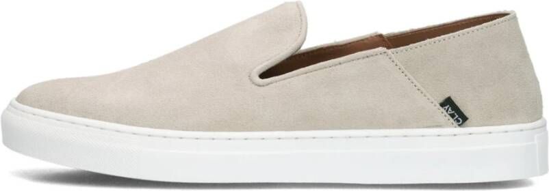 CLAY Instappers Heren Shn2311 Maat: 43 Materiaal: Suède Kleur: Beige - Foto 3