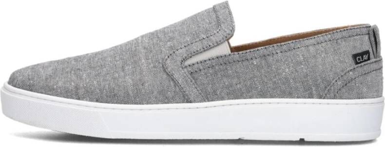 Clay Blauwe Canvas Loafers Gregory