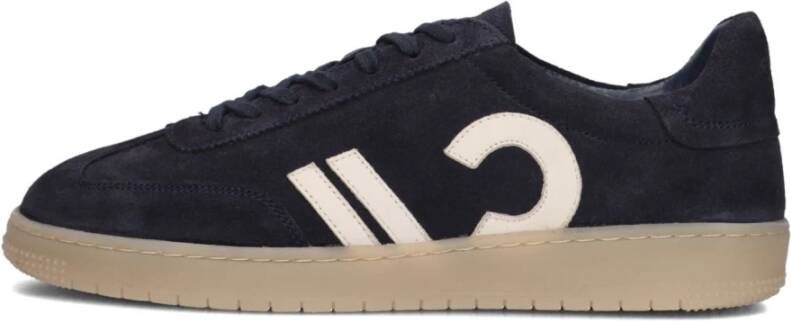 CLAY Lage Sneakers Heren Cl124h521 Maat: 41 Materiaal: Suède Kleur: Blauw