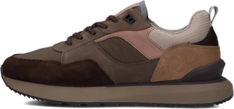 CLAY Lage Sneakers Heren 13833 Maat: 40 Materiaal: Nubuck Kleur: Bruin