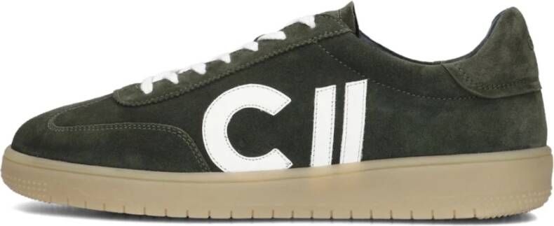 CLAY Lage Sneakers Heren Cl124h251 Maat: 44 Materiaal: Suède Kleur: Groen