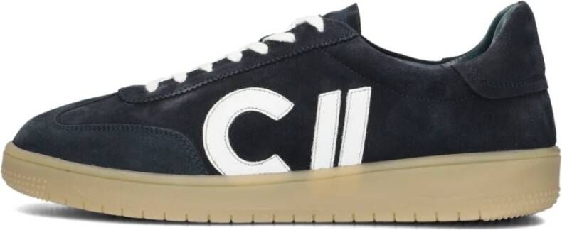 CLAY Lage Sneakers Heren Cl124h251 Maat: 45 Materiaal: Suède Kleur: Blauw