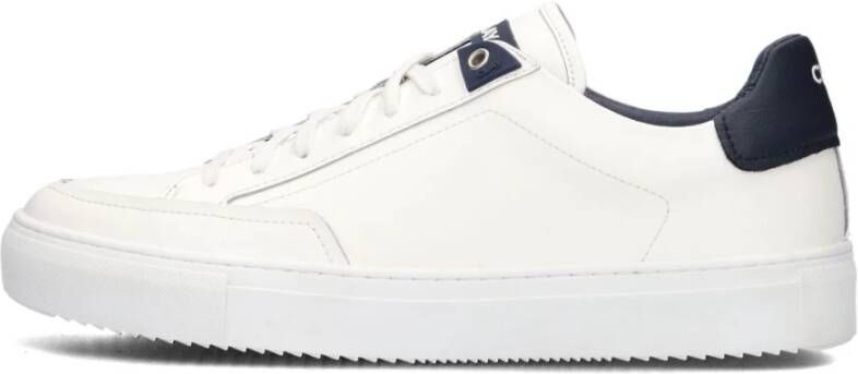 CLAY Lage Sneakers Heren Cl124h300 Maat: 42 Materiaal: Leer Kleur: Wit - Foto 3