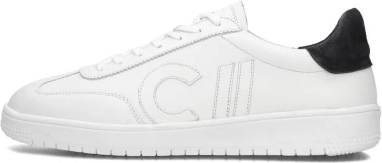 CLAY Lage Sneakers Heren Cl124h251 Maat: 46 Materiaal: Leer Kleur: Wit