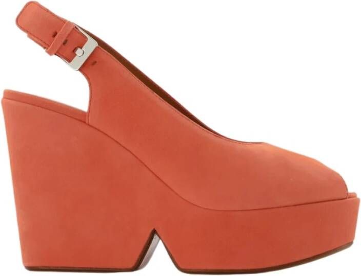 Clergerie Dylan9 sandalen in oranje leer Orange Dames