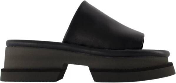 Clergerie Sandalen Faith Sandals Black Leather in zwart