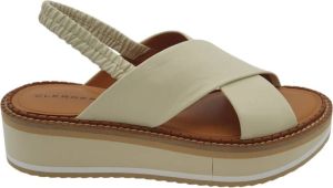 Clergerie Flat Sandals Beige Dames