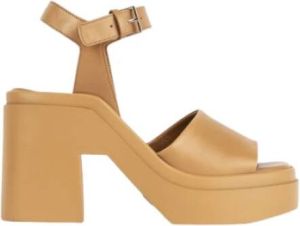 Clergerie Flat Sandals Bruin Dames