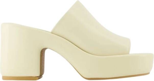 Clergerie Heeled Mules Yellow Dames