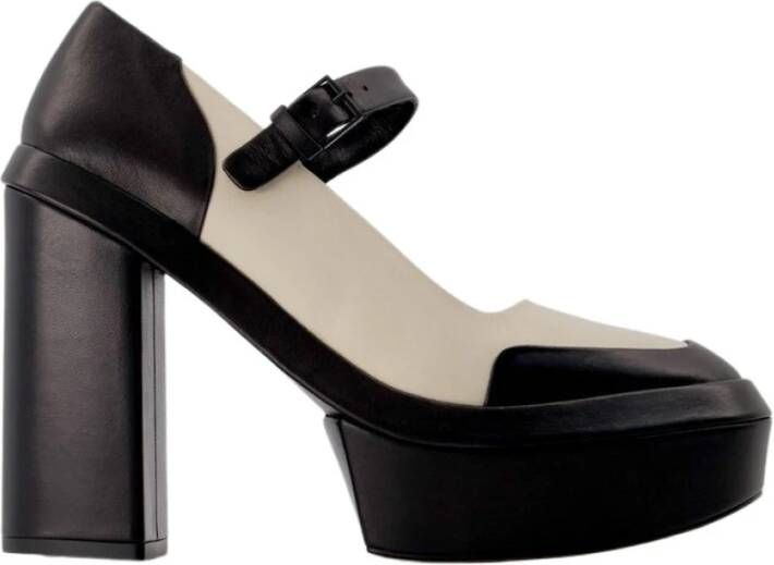 Clergerie Juna pumps in zwart leer Zwart Dames