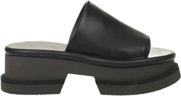 Clergerie Pala Faith Tubulaire Voorband Platform Schoenen Black Dames