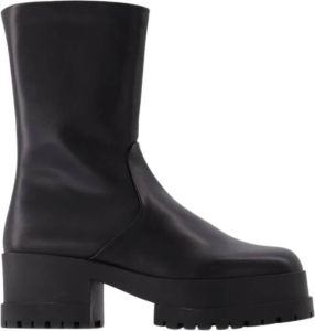 Clergerie Wilmer Boots in Black Leather Zwart Dames