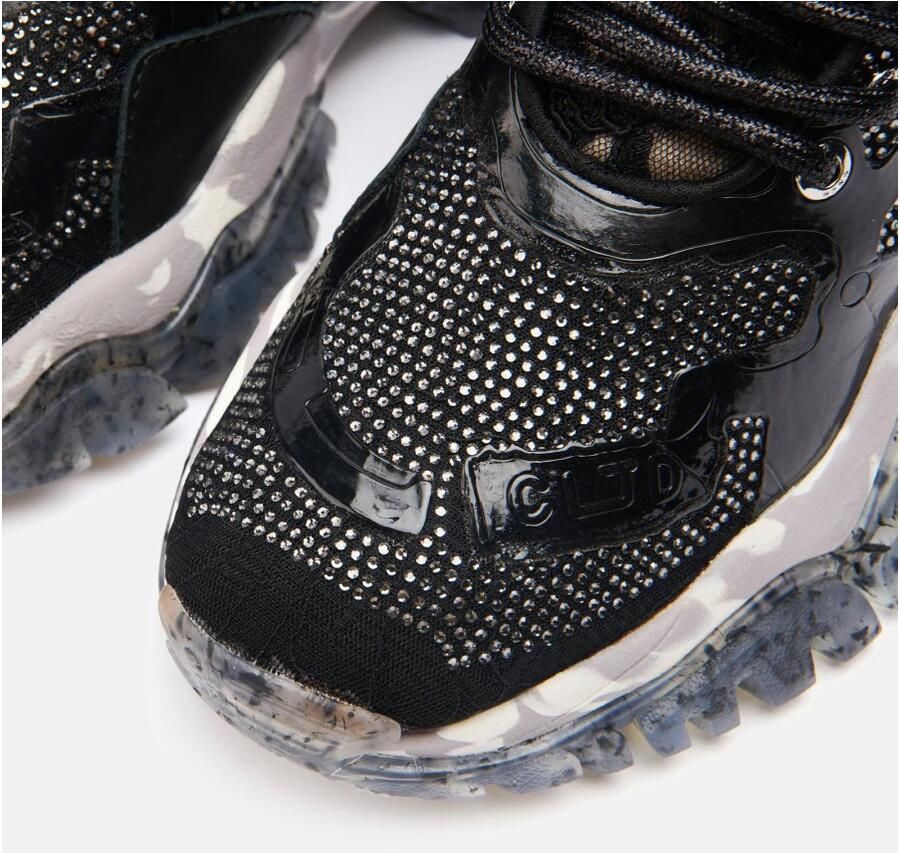 Cljd Zwarte Jewel Sneakers voor dagelijkse avonturen Zwart Dames - Foto 2