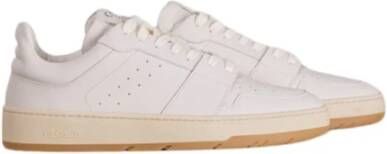 Closed Witte geperforeerde sneaker met uitneembare zool White Dames