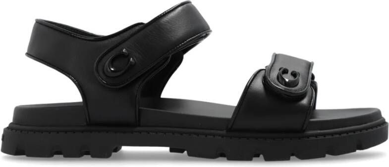 Coach Sandalen Brynn Lth Sandal Blk in zwart