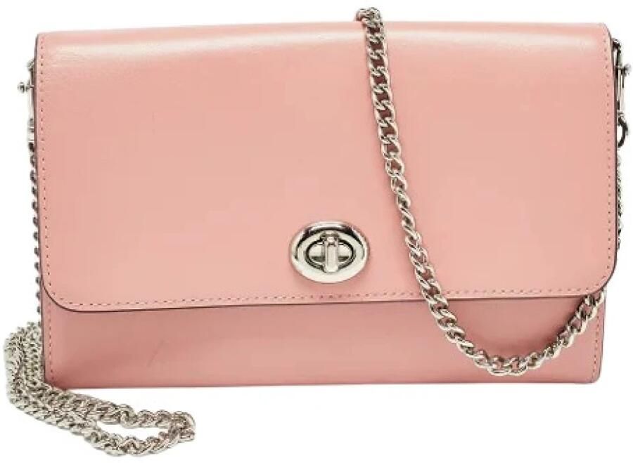 Coach Pre-owned Leren Crossbodytas met Draaislot