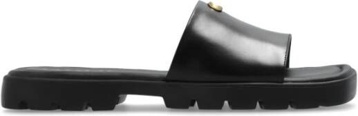 Coach Slippers & Mules Florence Leather Sandal in zwart